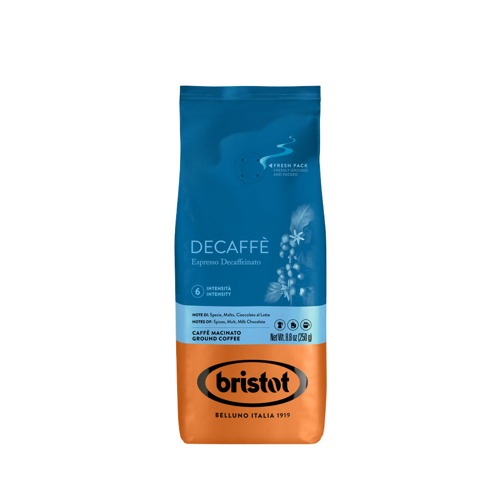 Bristot Decaffeinated Ground Espresso Grind Coffee