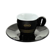 Load image into Gallery viewer, Bristot Black Ceramic Cappuccino Cup
