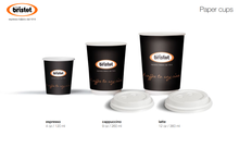 Load image into Gallery viewer, Bristot Takeaway Cups Sizes
