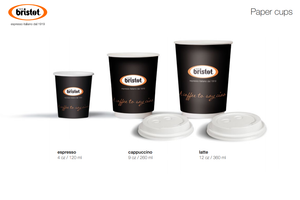 Bristot Takeaway Cups Sizes