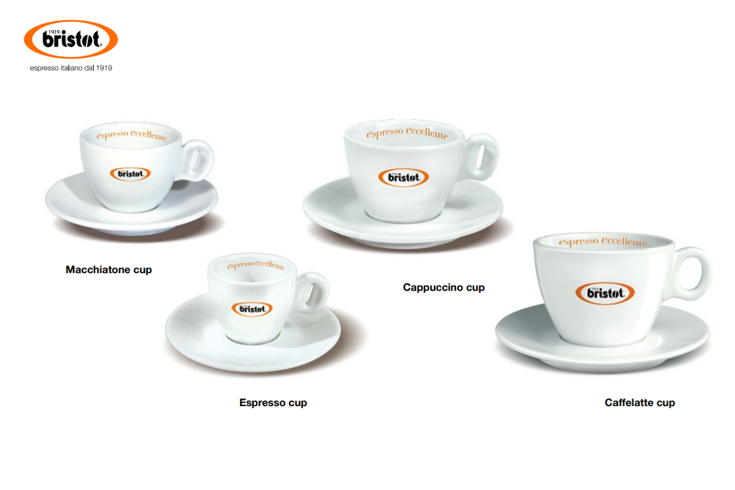 Bristot White Ceramic Cups